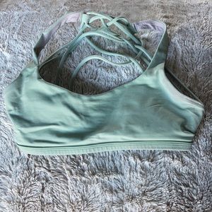 Green Lululemon Free to be Bra Size 4